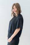 Blusa dritta con frange Solotre (3)