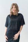 Blusa dritta con frange Solotre (3)