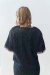 Blusa dritta con frange Solotre (3)