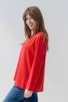 Blusa scollo V animalier GiglioRosso (1)
