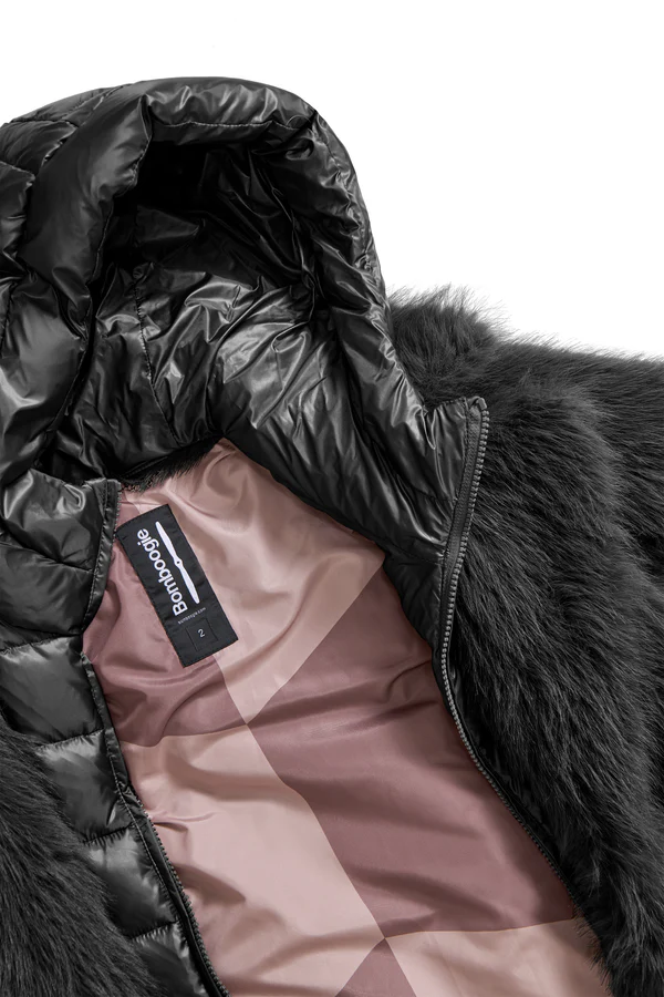 Cappotto corto donna pelliccetta sintetica Bomboogie 2 Cappotto corto donna pelliccetta sintetica Bomboogie 2