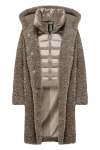 Cappotto lungo effetto agnellino Bomboogie 3