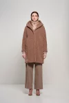 Cappotto lungo effetto agnellino Bomboogie 3