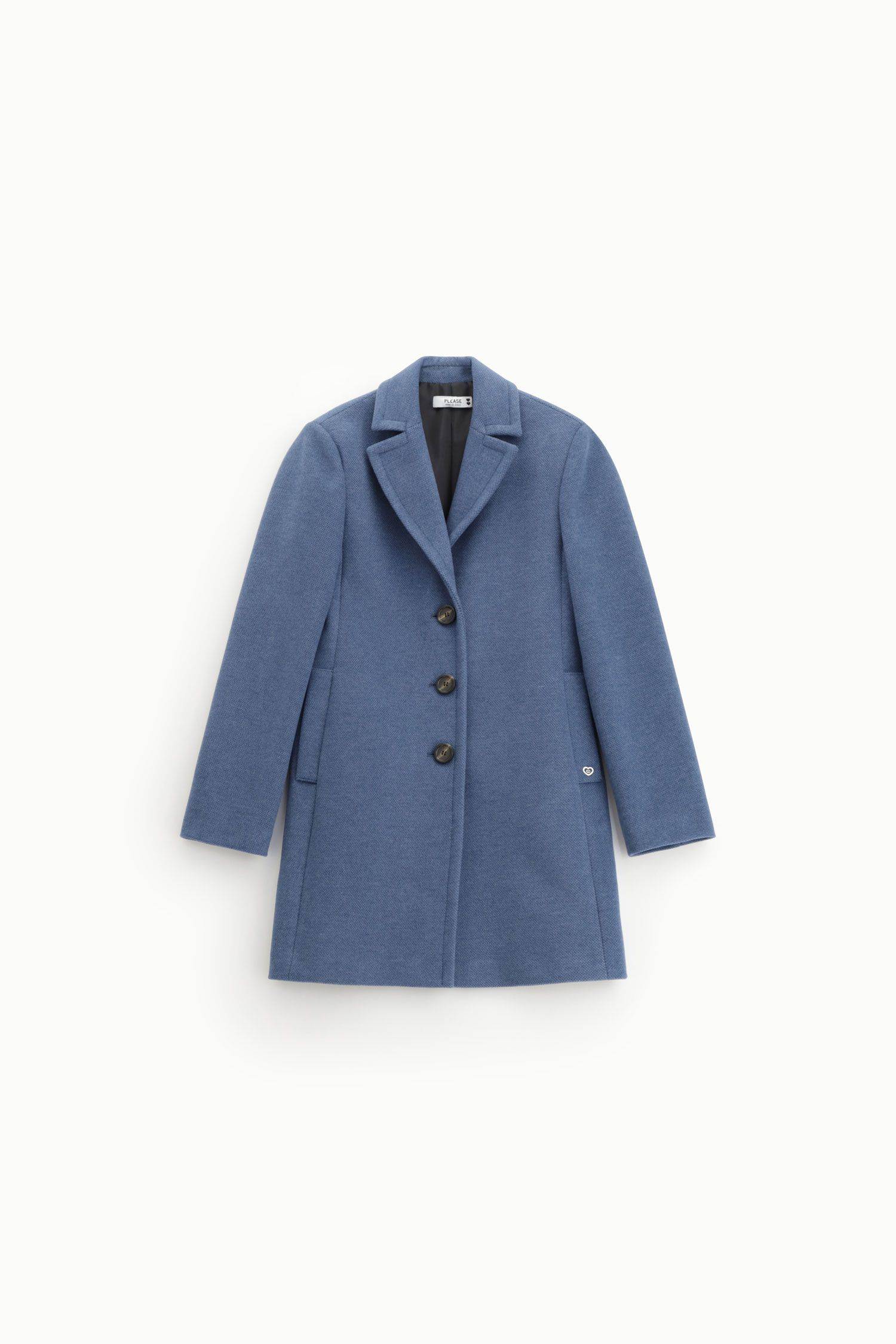 Cappotto monopetto con tasche davanti Please 3 Cappotto monopetto con tasche davanti Please 3