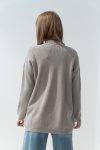 Cardigan aperto in maglia inglese White Wise
