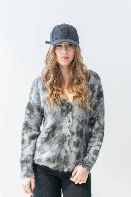 Cardigan lungo animalier Solotre (6)