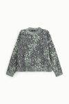 Maglione girocollo stampa animalier Dixie