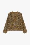 Maglione girocollo stampa animalier Dixie