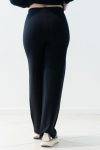 Pantaloni a zampa in maglia White Wise