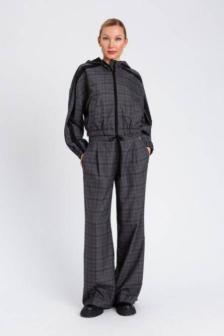 Pantaloni palazzo in principe di galles Twinset Actitude 0
