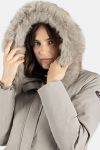 Parka 3 4 imbottito in vera piuma Canadiens