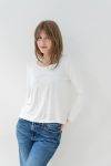 T Shirt a maniche lunghe con strass GiglioRosso (1)