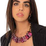 Collana girocollo con pietre in resina Mya Accessories