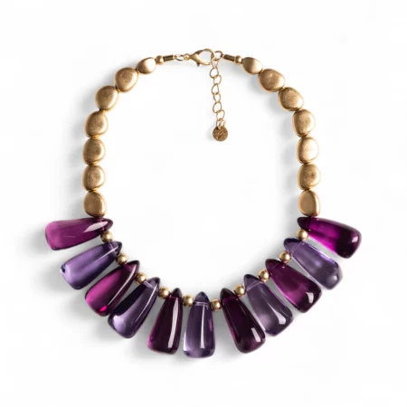 Collana girocollo con pietre in resina Mya Accessories