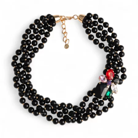 Collana girocollo multifilo con sfere Mya Accessories
