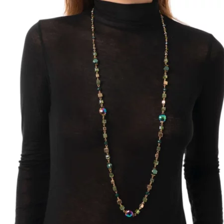 Collana lunga con pietre in vetro Mya Accessories 1