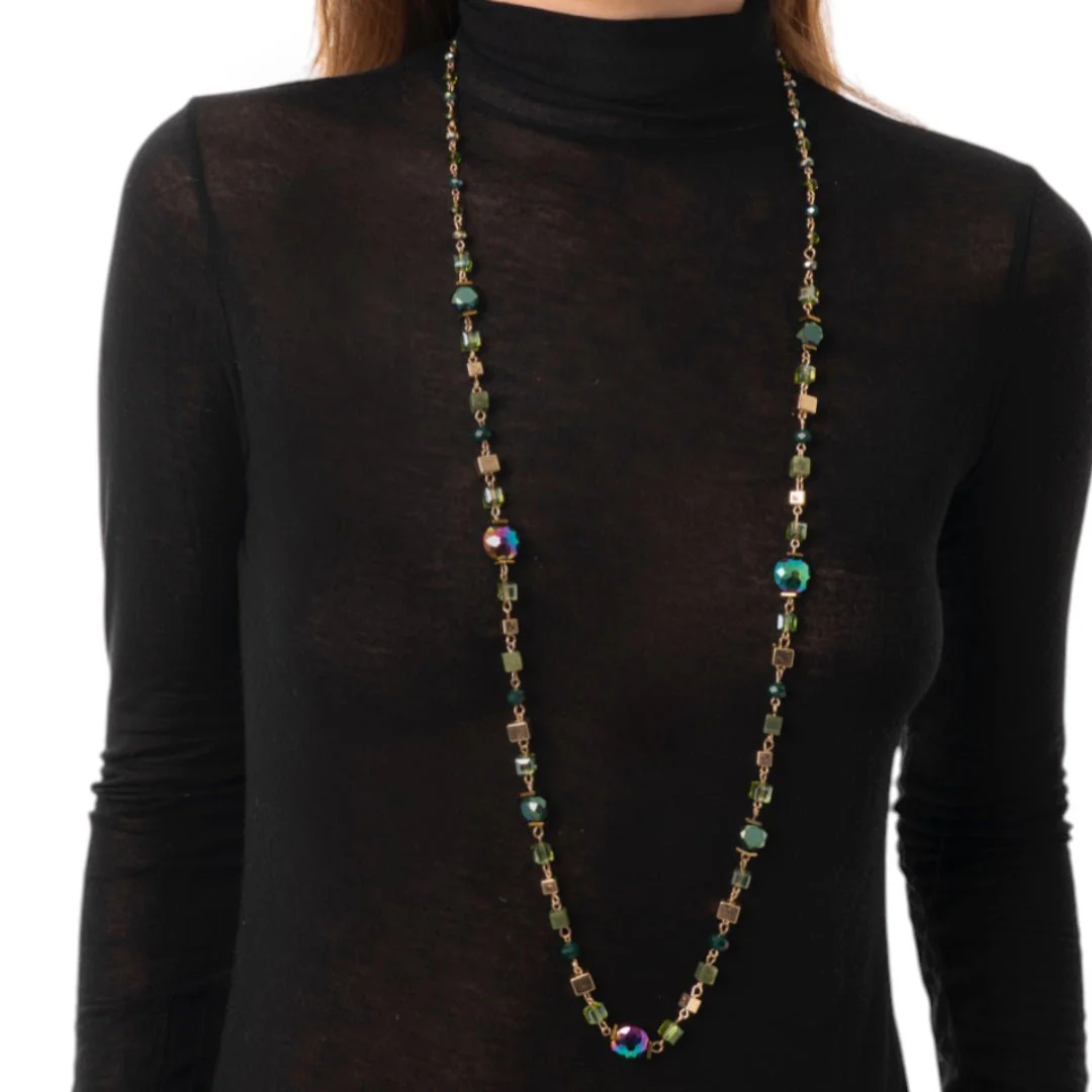 Collana lunga con pietre in vetro Mya Accessories 1 Collana lunga con pietre in vetro Mya Accessories 1