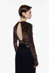 Blusa in velluto e micro paillettes Imperial 0