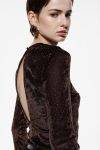 Blusa in velluto e micro paillettes Imperial 0
