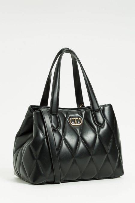 Borsa in matelassé con Oval T Twinset