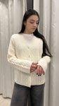 Cardigan lavorato con bottoni gioiello Solotre (1)