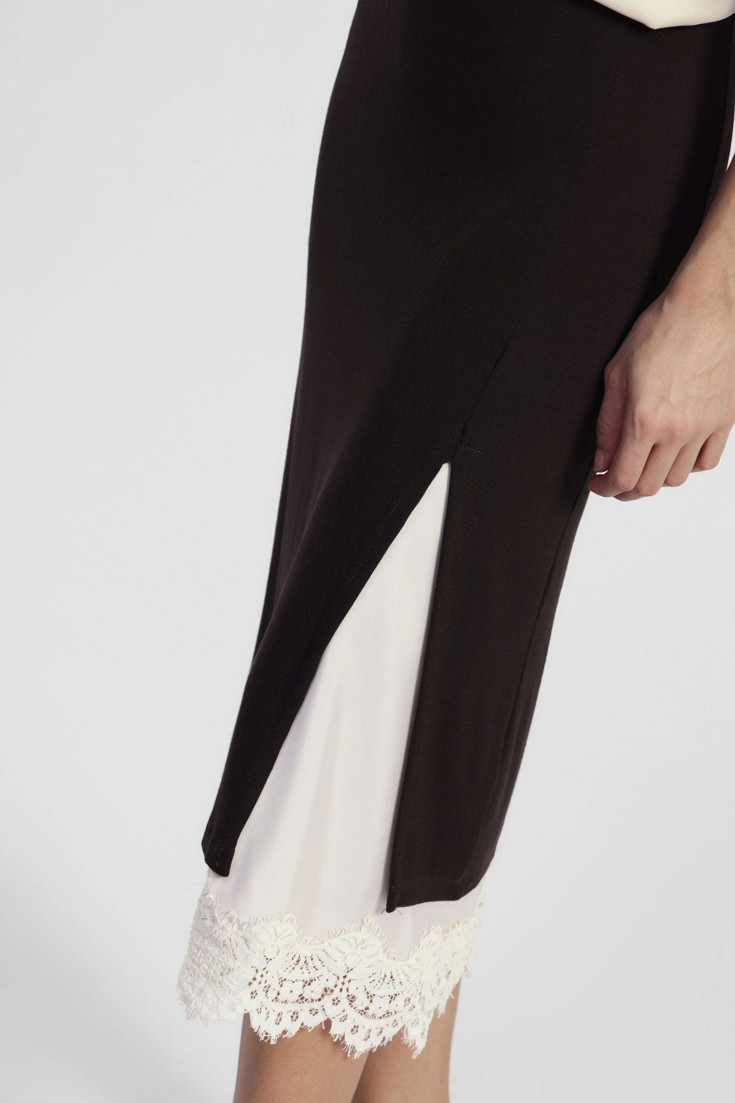 Gonna midi con spacco in pizzo Dixie 1 Gonna midi con spacco in pizzo Dixie 1