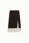 Gonna midi con spacco in pizzo Dixie