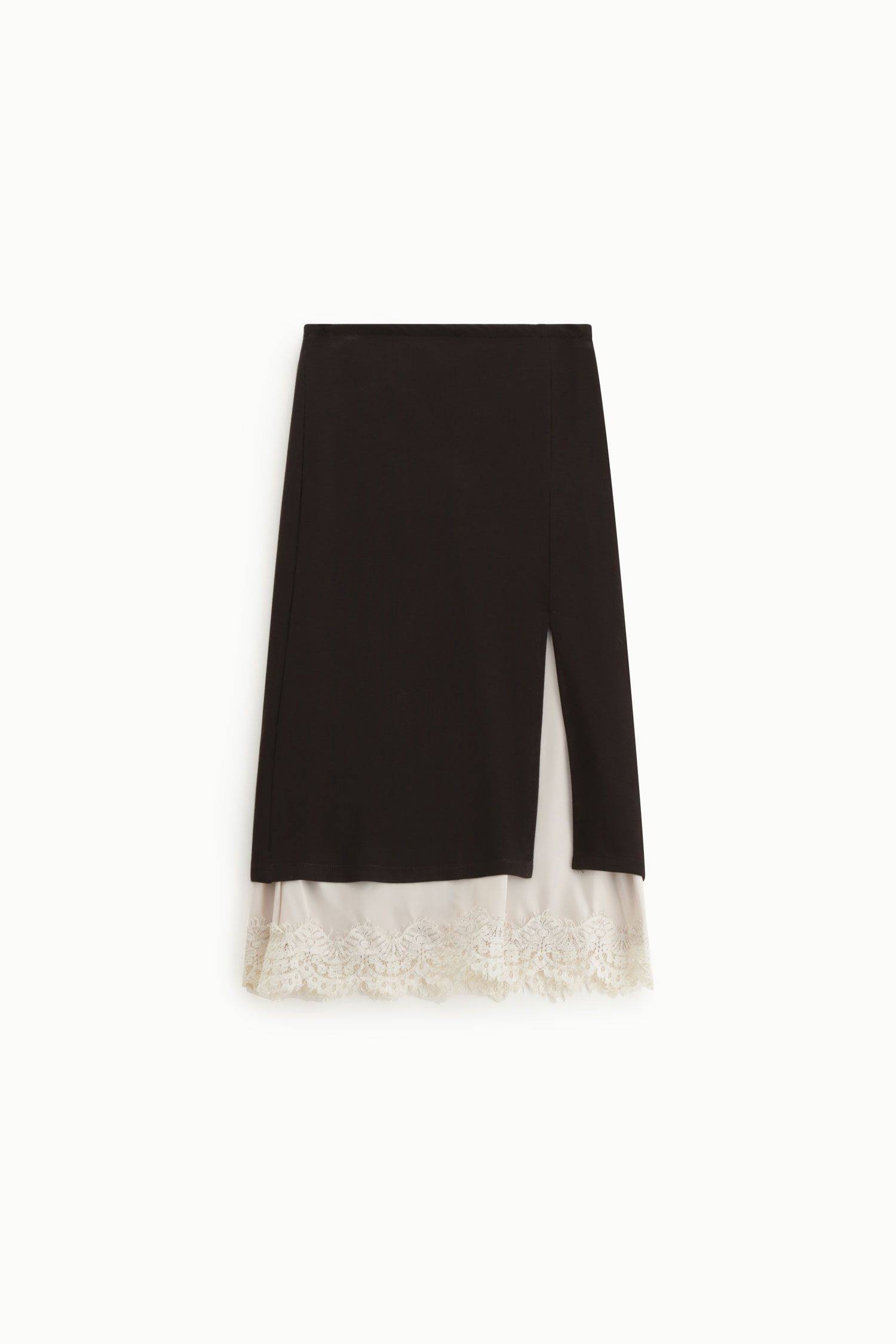 Gonna midi con spacco in pizzo Dixie 2 Gonna midi con spacco in pizzo Dixie 2