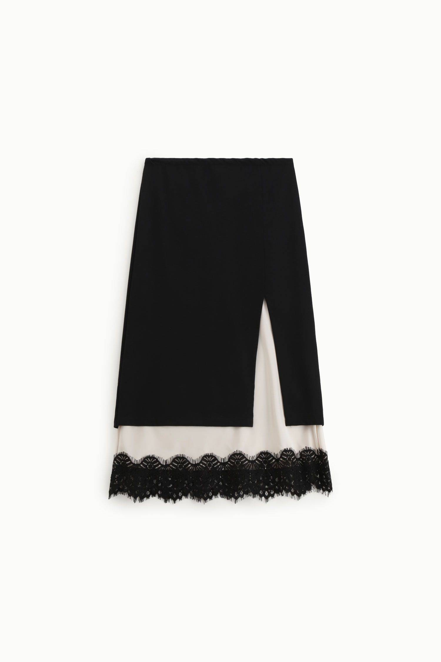 Gonna midi con spacco in pizzo Dixie 3 Gonna midi con spacco in pizzo Dixie 3