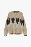 Maglione con stampa cuori e stelle Dixie