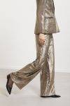 Pantaloni dritti in velluto a coste laminato Ottod’Ame