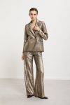 Pantaloni dritti in velluto a coste laminato Ottod’Ame