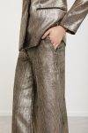 Pantaloni dritti in velluto a coste laminato Ottod’Ame
