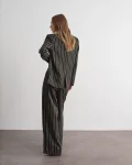 Pantaloni gessati a palazzo Jijil