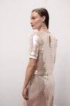 Top cropped di paillettes Dixie
