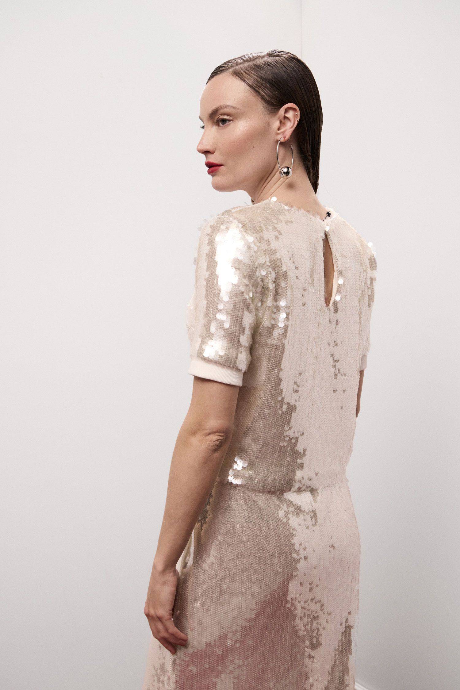 Top cropped di paillettes Dixie 1 Top cropped di paillettes Dixie 1
