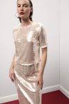 Top cropped di paillettes Dixie