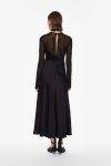 Abito lungo con maniche in tulle Imperial