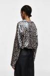 Blusa con stampa animalier Please