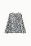 Blusa con stampa animalier Please