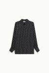 Camicia satinata a pois Dixie