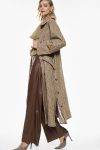 Cappotto lungo fantasia spigata con cintura Imperial 4