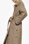 Cappotto lungo fantasia spigata con cintura Imperial 4