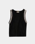 Gilet in maglia con applicazioni Jijil