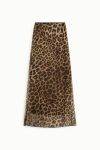 Gonna lunga stampa animalier vita alta Dixie
