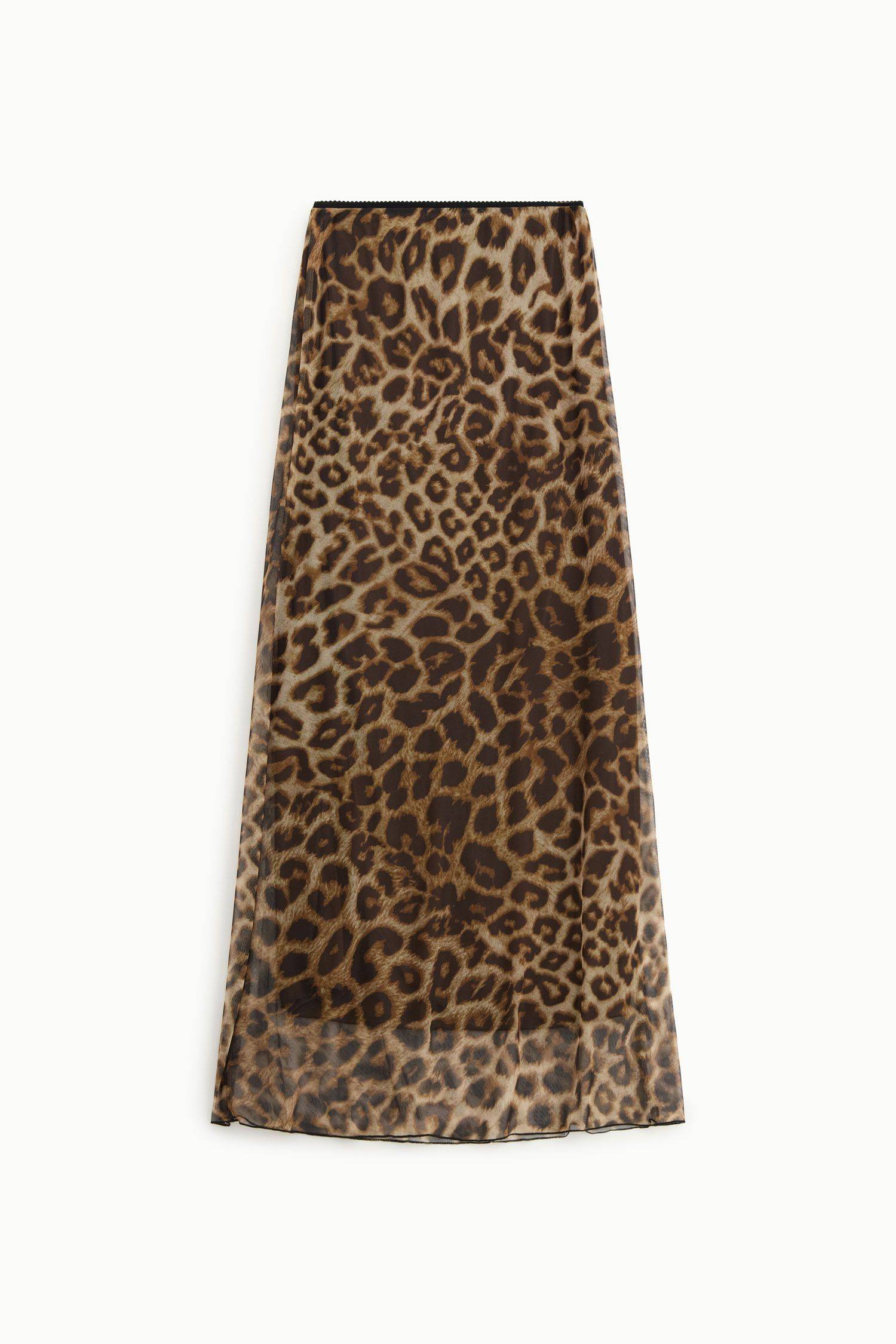 Gonna lunga stampa animalier vita alta Dixie 2 Gonna lunga stampa animalier vita alta Dixie 2