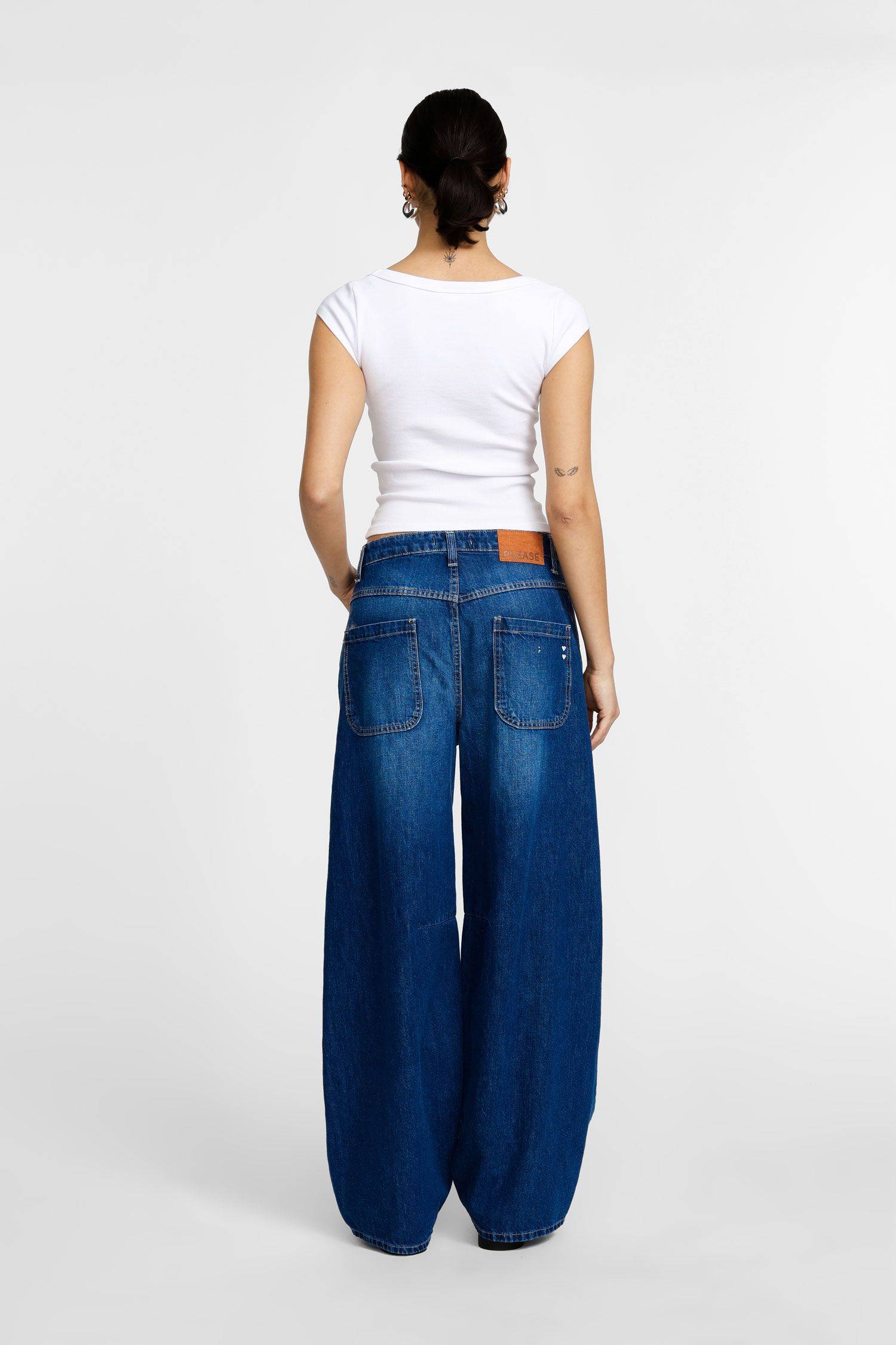 Jeans wide leg vita alta Please 0 Jeans wide leg vita alta Please 0