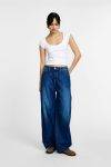 Jeans wide leg vita alta Please