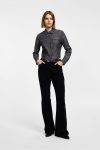 Pantaloni flare in velluto a coste Please 0