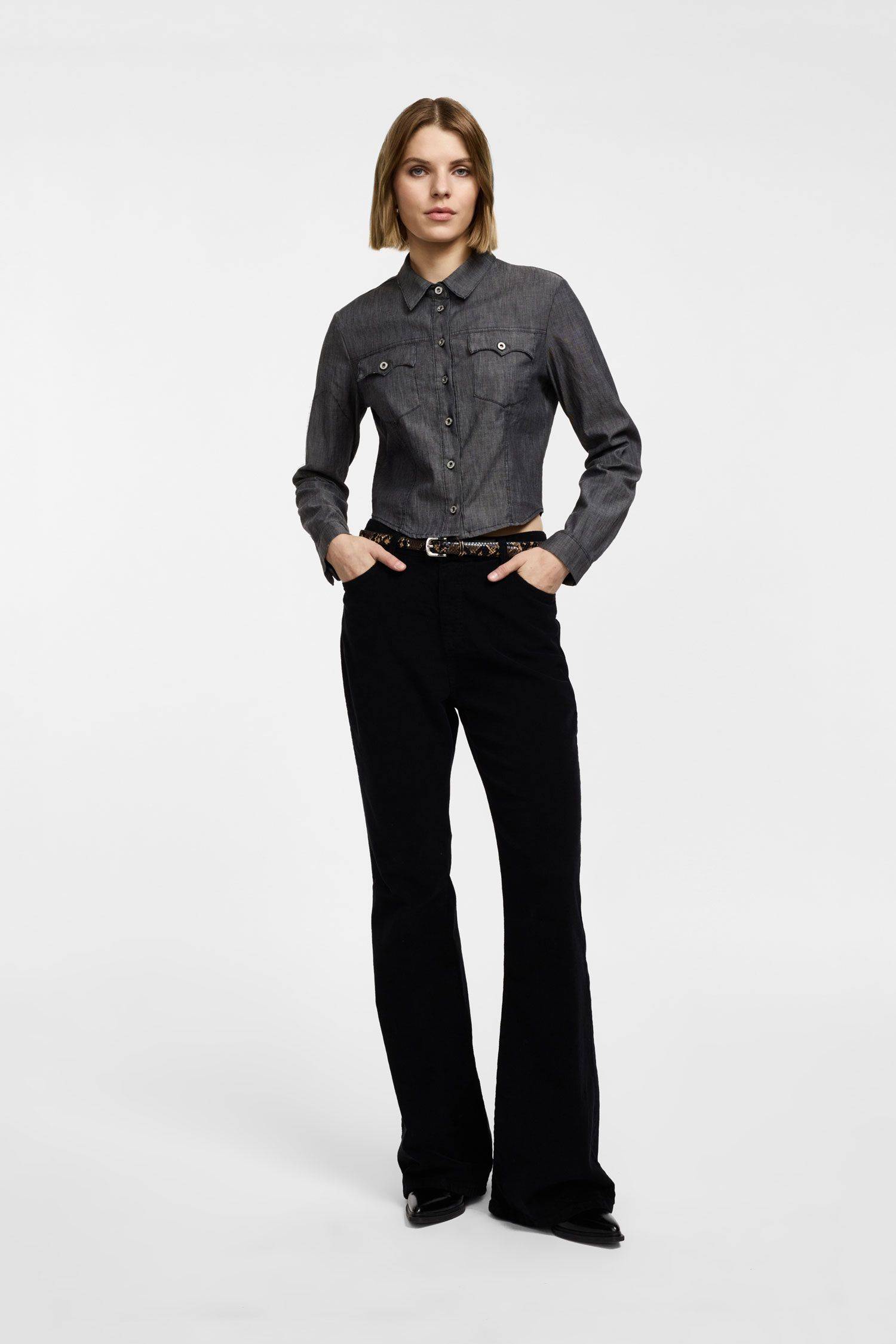 Pantaloni flare in velluto a coste Please 4 Pantaloni flare in velluto a coste Please 4